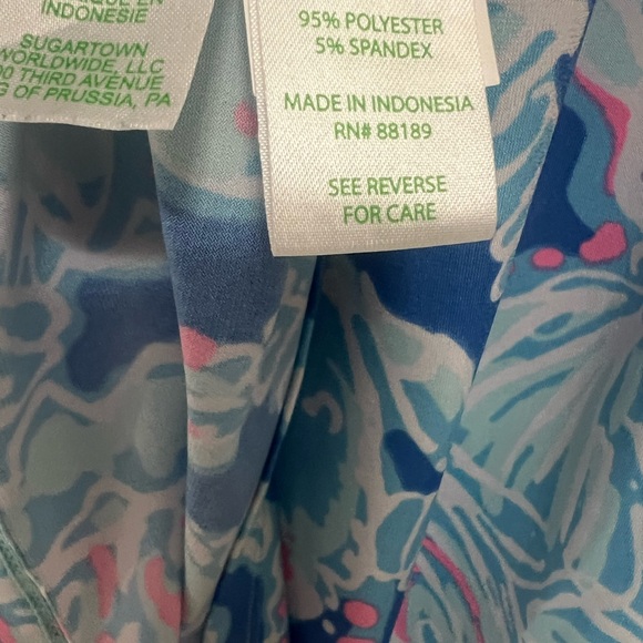 Lilly Pulitzer Blue and Pink Floral Dress - Picture 4 of 4
